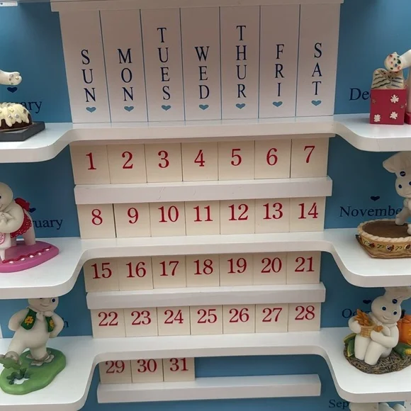 The Pillsbury Doughboy Calendar Figurines